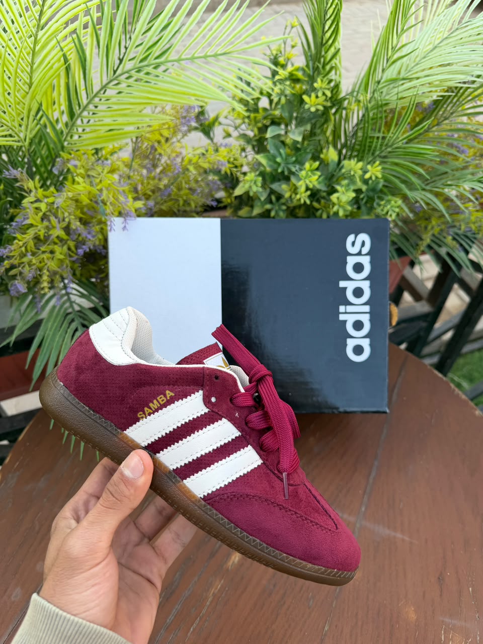 Red Adidas Samba High quality🌸