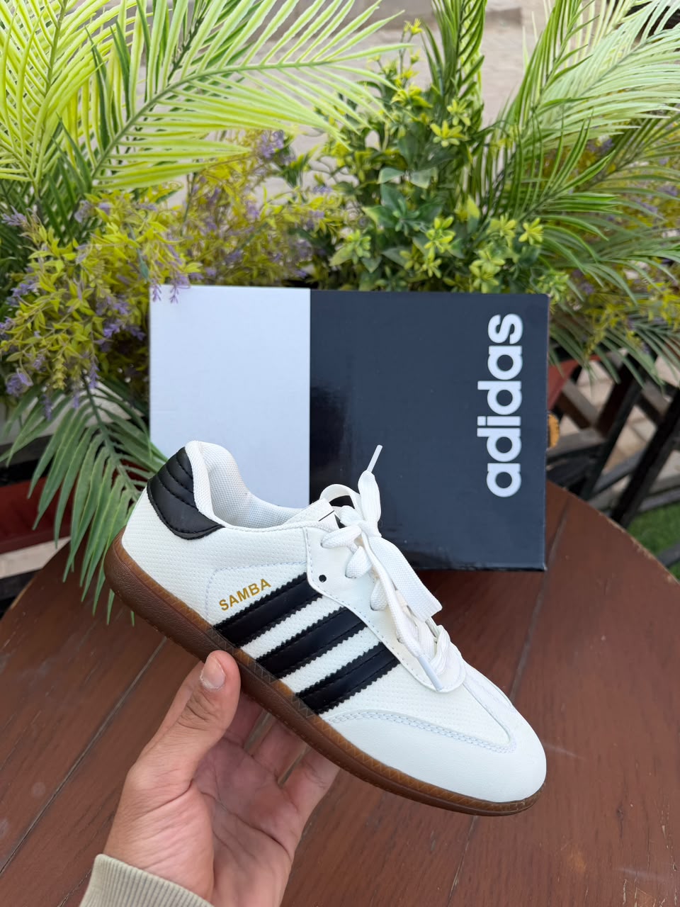 white&black Adidas Samba High quality🌸