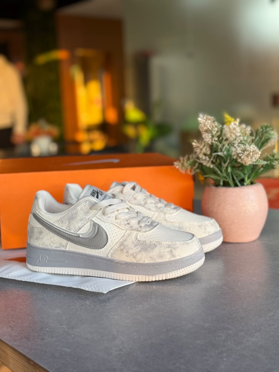 Gray Nike Air force High Quality✨