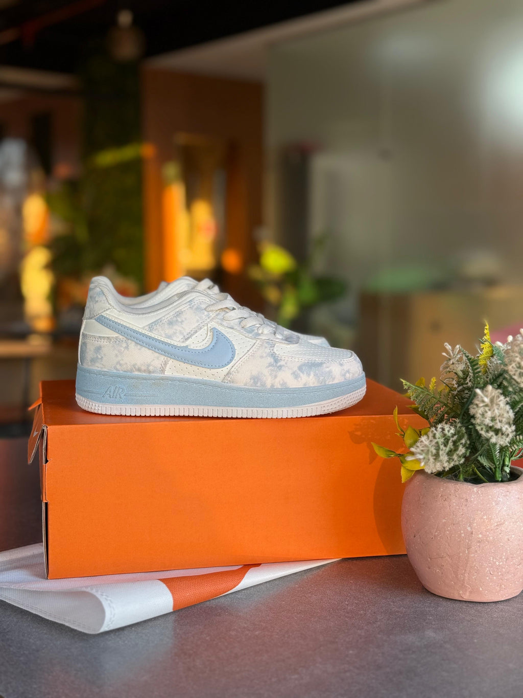 Baby blue Nike Air force High Quality✨